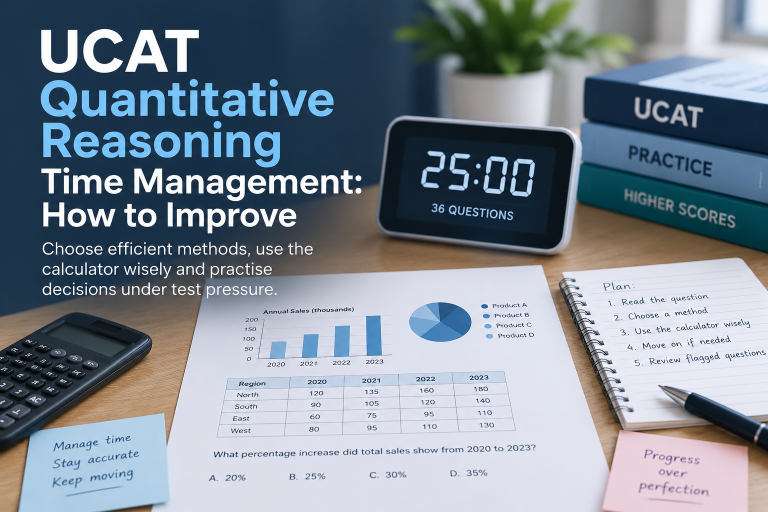 UCAT Quantitative Reasoning preparation for efficient calculations and time management