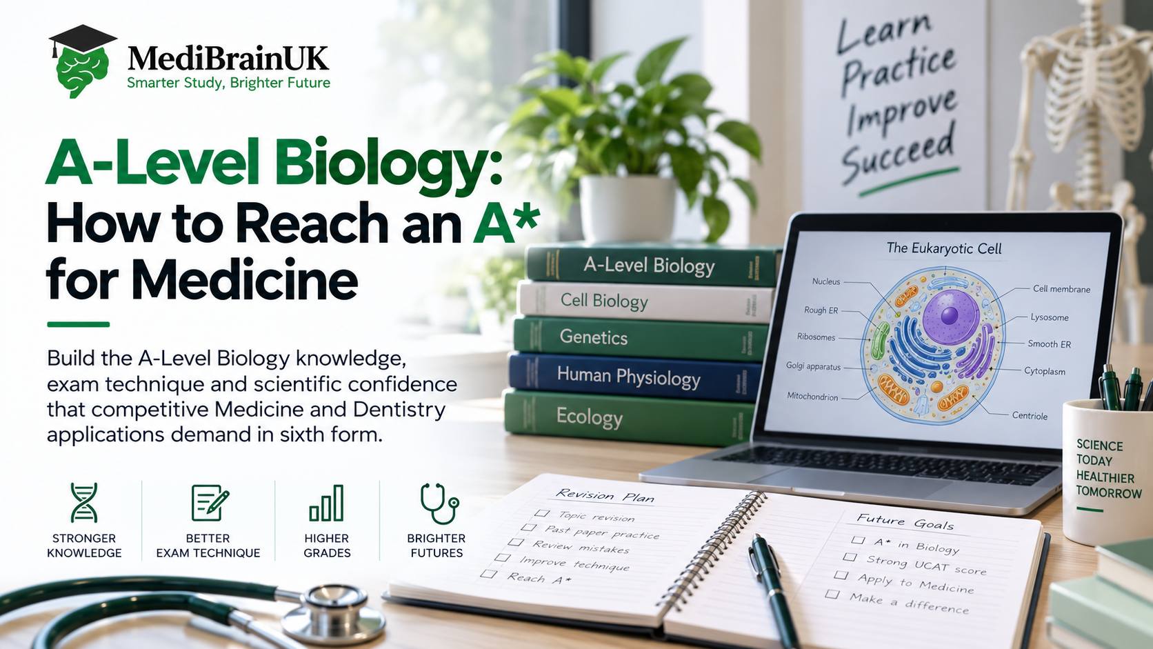 A-Level Biology revision and exam preparation for aspiring medical and dental students