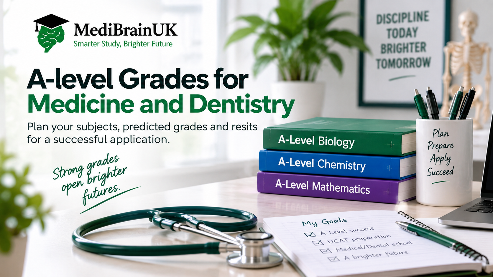 A-Level grades for Medicine and Dentistry study planning