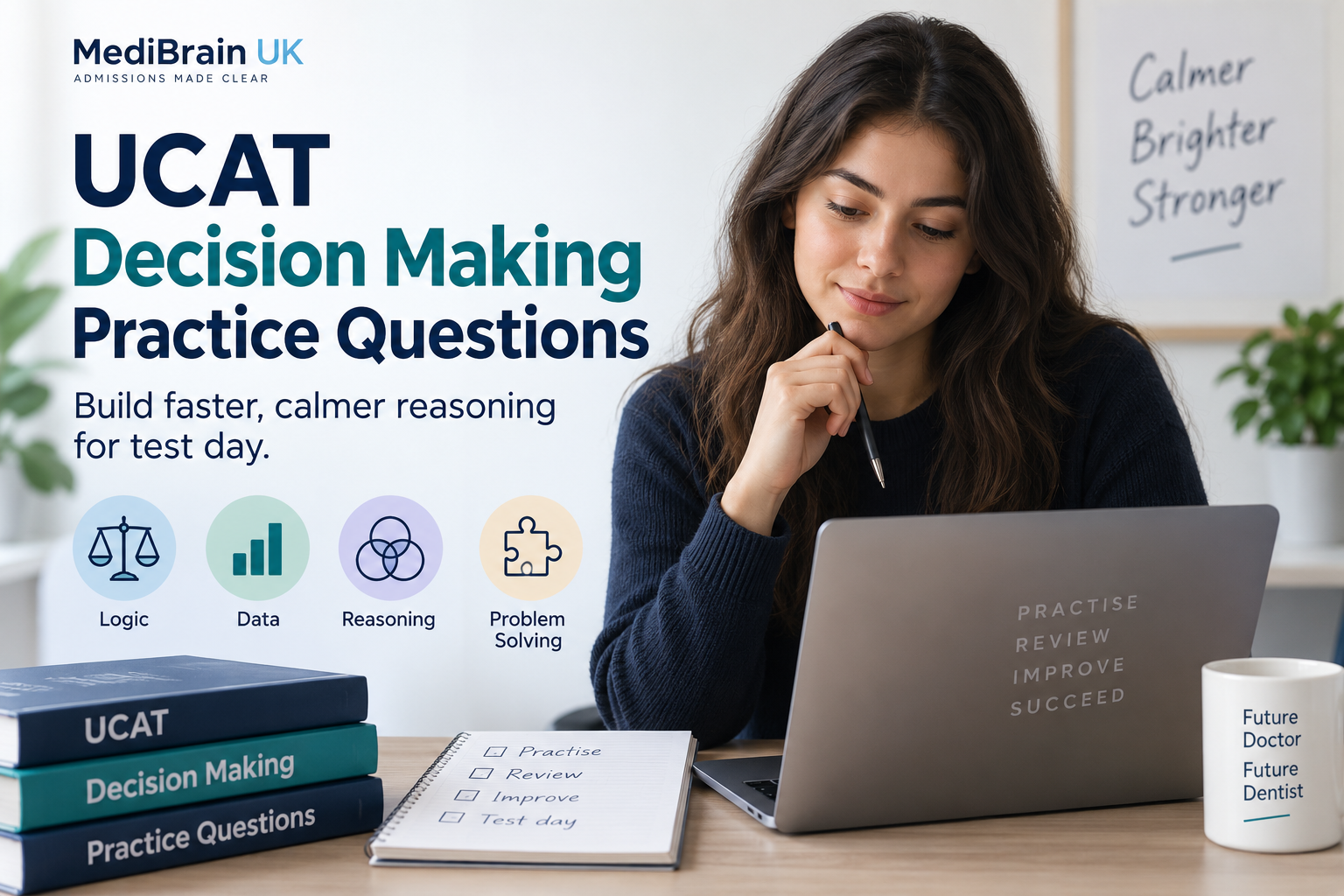 UCAT Decision Making preparation with reasoning practice questions